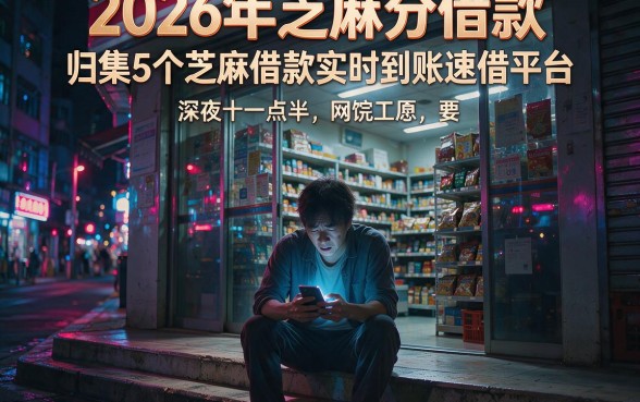2026年芝麻分借款,归集5个芝麻借款实时到账速借平台