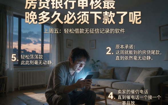 房贷银行审核最晚多久必须下款了呢,罗列5个轻松借款无征信记录的软件