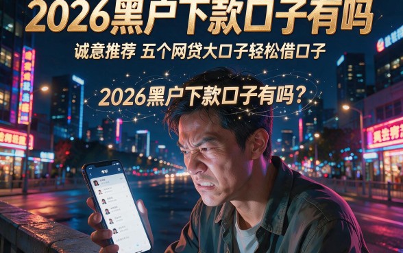 2026黑户下款口子有吗，诚意推荐五个网贷大口子轻松借口子
