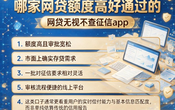 哪家网贷额度高好通过的,归纳五个网贷无视不查征信app