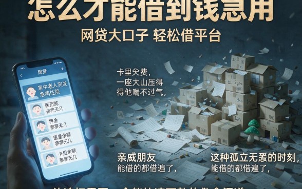 怎么才能借到钱急用,理出5个网贷大口子轻松借平台