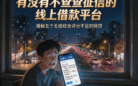 有没有不查征信的线上借款平台，揭秘五个无视综合评分不足的网贷
