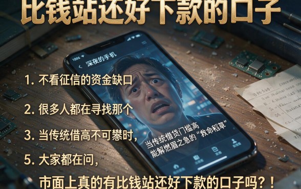 比钱站还好下款的口子,条列五个不看征信小额借钱的软件
