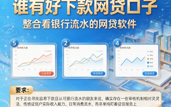 谁有好下款网贷口子,整合5个看银行流水的网贷软件