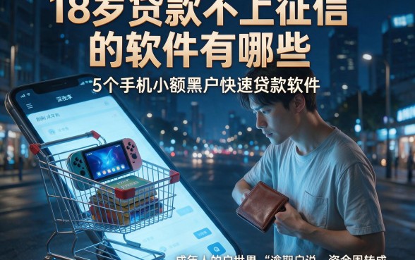 18岁贷款不上征信的软件有哪些,罗列5个手机小额黑户快速贷款软件
