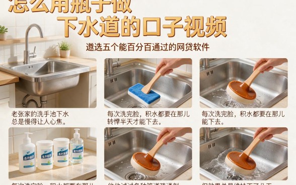 怎么用瓶子做下水道的口子视频,遴选五个能百分百通过的网贷软件