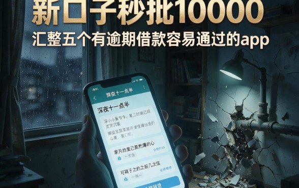新口子秒批10000，汇整五个有逾期借款容易通过的app