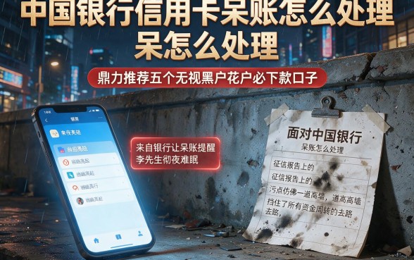 中国银行信用卡呆账怎么处理，鼎力推荐五个无视黑户花户必下款口子