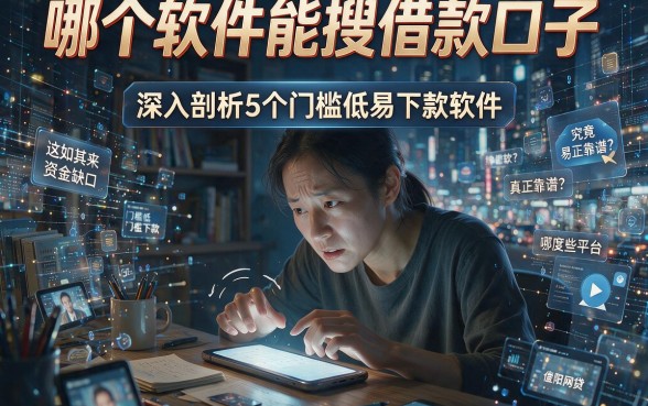 哪个软件能搜借款口子,深入剖析5个门槛低易下款软件