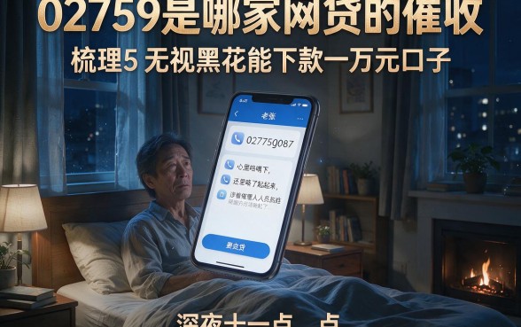 02759是哪家网贷的催收,梳理5个无视黑花能下款一万元口子