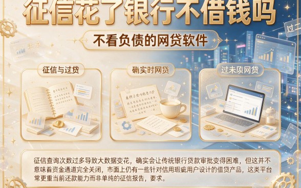 征信花了银行不借钱吗,概括五个不看负债的网贷软件