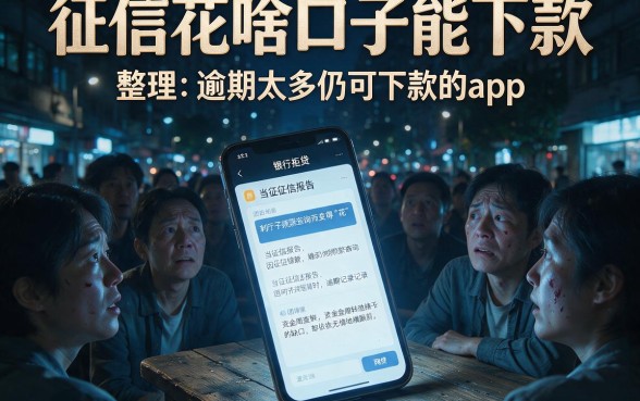 征信花啥口子能下款，整理5个逾期太多仍可下款的app