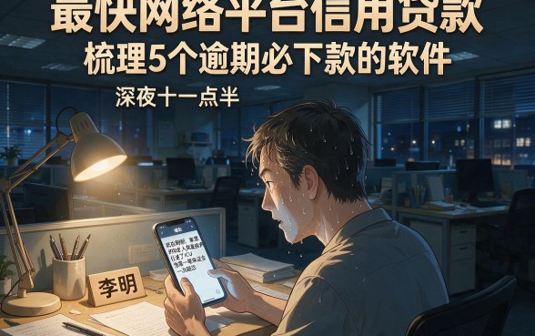 最快网络平台信用贷款,梳理5个逾期必下款的软件
