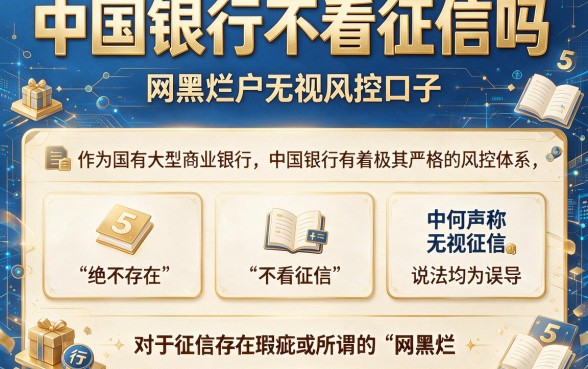 中国银行不看征信吗，理出5个网黑烂户无视风控口子