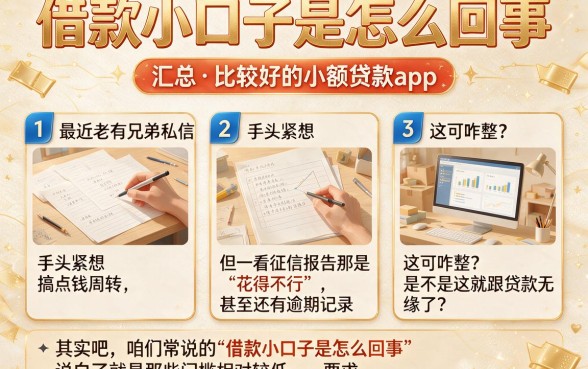 借款小口子是怎么回事,汇总5个比较好的小额贷款app