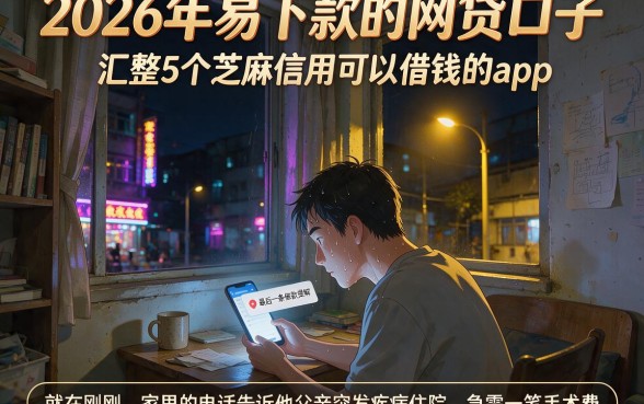 2026年易下款的网贷口子,汇整5个芝麻信用可以借钱的app