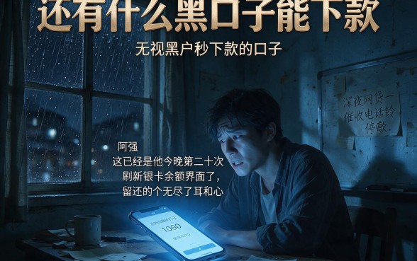 还有什么黑口子能下款,概括五个无视黑户秒下款的口子