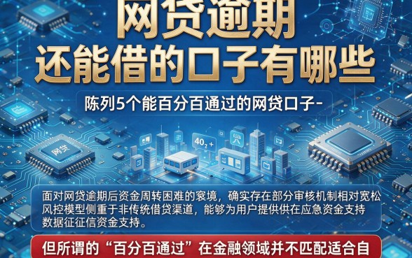 网贷逾期 还能借的口子有哪些，陈列5个能百分百通过的网贷口子