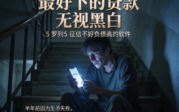 最好下的贷款无视黑白，罗列5个征信不好负债高的软件