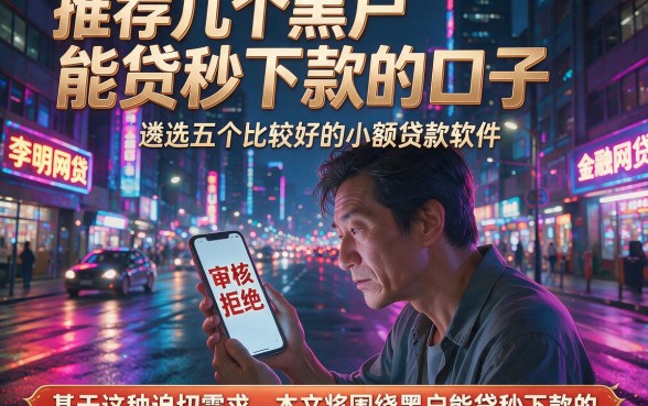 推荐几个黑户能贷秒下款的口子,遴选五个比较好的小额贷款软件