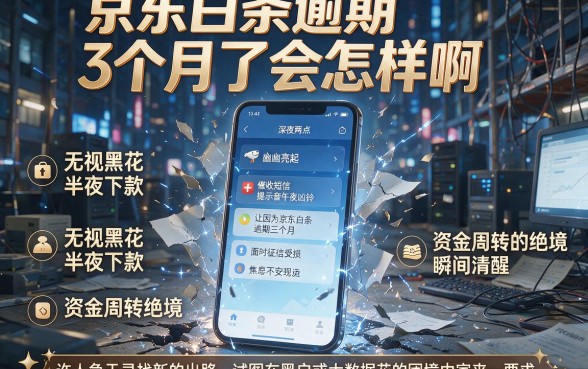 京东白条逾期3个月了会怎样啊,整理五个无视黑花半夜下款的网贷软件