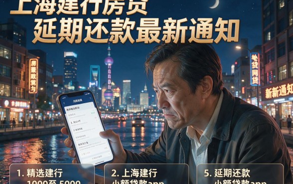上海建行房贷延期还款最新通知,精选5个1000至5000的小额贷款app