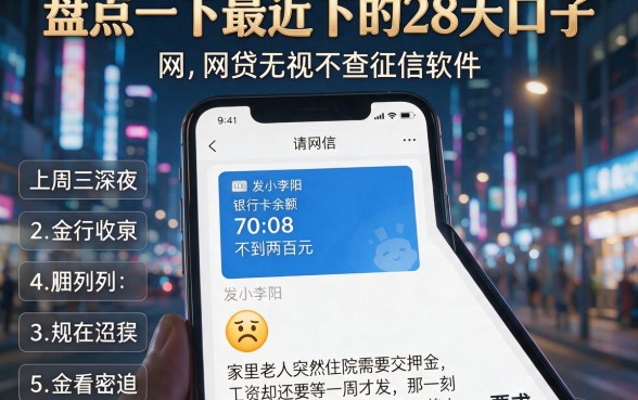 盘点一下最近下的28天口子,胪列五个网贷无视不查征信软件
