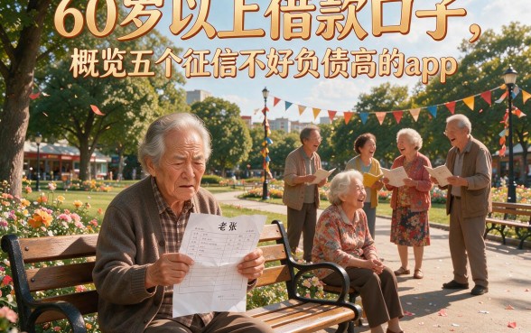 60岁以上借款口子,概览五个征信不好负债高的app