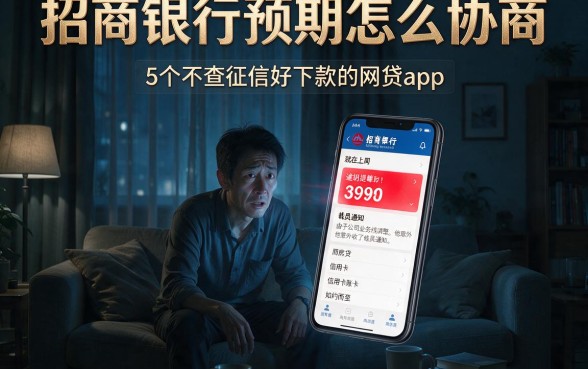 招商银行预期怎么协商，概括5个不查征信好下款的网贷app