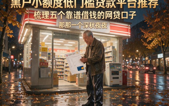 黑户小额度低门槛贷款平台推荐,梳理五个靠谱借钱的网贷口子