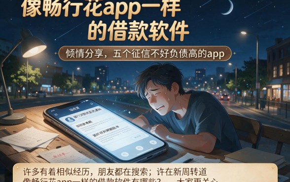 像畅行花app一样的借款软件,倾情分享五个征信不好负债高的app