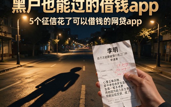 黑户也能过的借钱app,细致阐述5个征信花了可以借钱的网贷app
