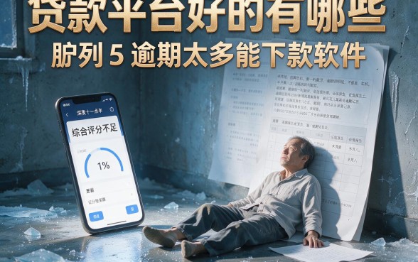 贷款平台好的有哪些,胪列5个逾期太多能下款软件