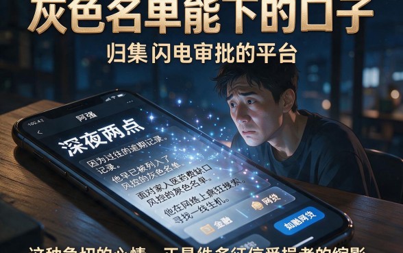 灰色名单能下的口子,归集五个闪电审批的平台