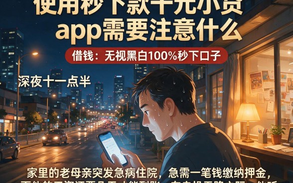 使用秒下款千元小贷app需要注意什么,概览五个借钱无视黑白100%秒下口子