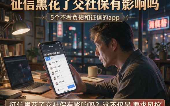 征信黑花了交社保有影响吗,梳理5个不看负债和征信的app