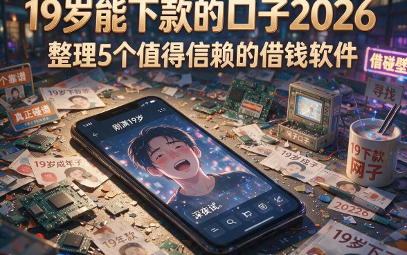 19岁能下款的口子2026,整理5个值得信赖的借钱软件