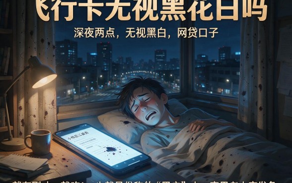 飞行卡无视黑花白吗,罗列5个无视黑白的网贷口子