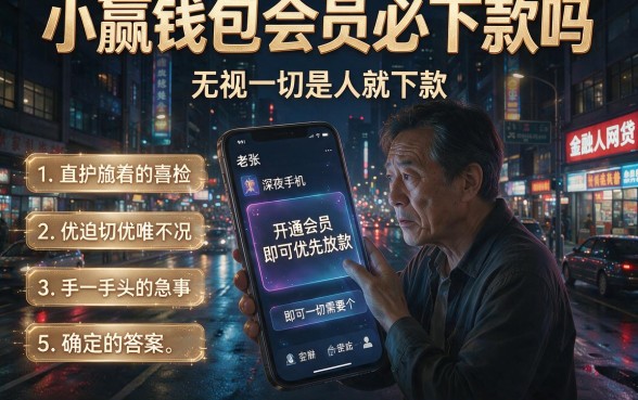 小赢钱包会员必下款吗,罗列五个无视一切是人就下款的平台