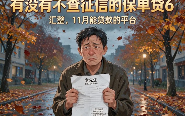 有没有不查征信的保单贷6,汇整五个11月能贷款的平台