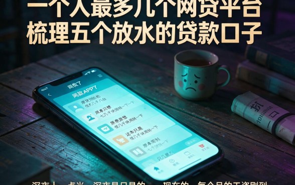 一个人最多几个网贷平台,梳理五个放水的贷款口子