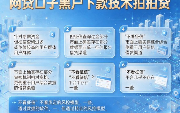 网贷口子黑户下款技术拍拍贷,细致阐述五个不看负债查询的软件