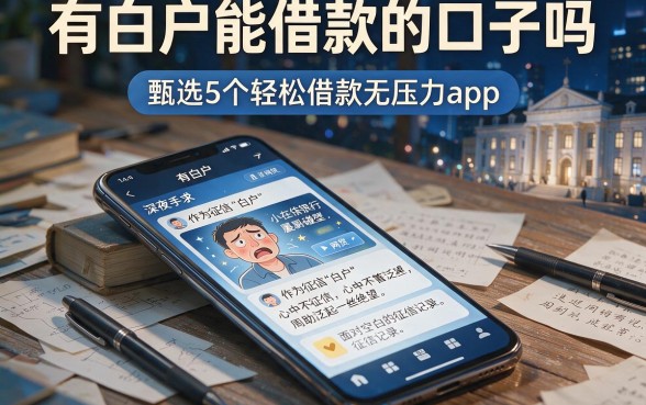 有白户能借款的口子吗,甄选5个轻松借款无压力app