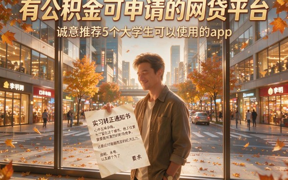 有公积金可申请的网贷平台,诚意推荐5个大学生可以使用的app