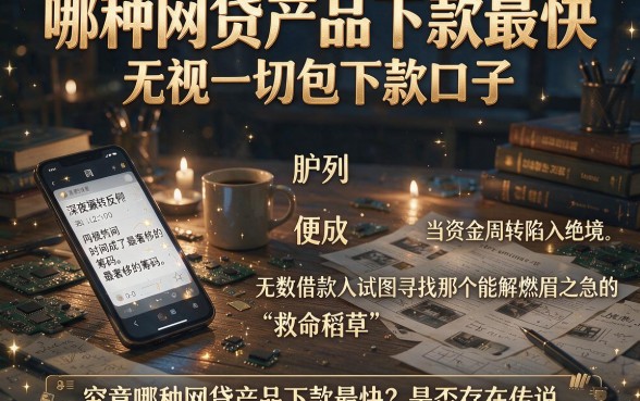 哪种网贷产品下款最快,胪列五个无视一切包下款口子