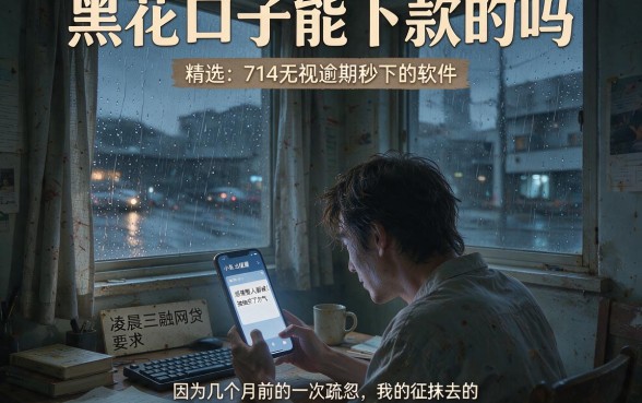黑花口子能下款的吗，精选五个714无视逾期秒下的软件