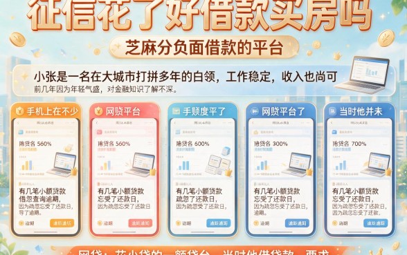 征信花了好借款买房吗，规整五个芝麻分负面借款的平台