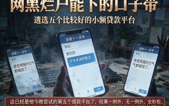 网黑烂户能下的口子带,遴选五个比较好的小额贷款平台