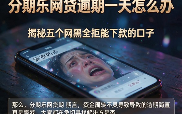 分期乐网贷逾期一天怎么办,揭秘五个网黑全拒能下款的口子