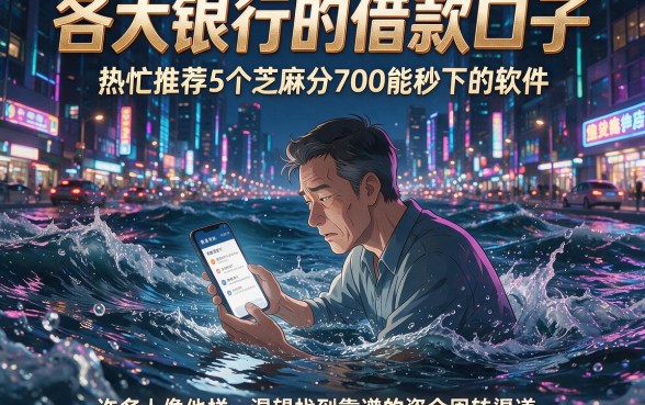 各大银行的借款口子,热忱推荐5个芝麻分700能秒下的软件
